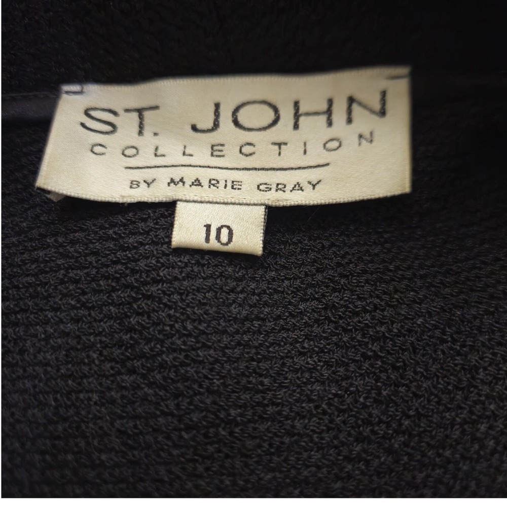 Vtg St John Blazer Womens 10‎ Military Old Money Equestrian Structure Classy - Picture 4 of 10